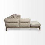 Denali IV 121" Beige Upholstered Wooden Frame Left Four Seater Sectional