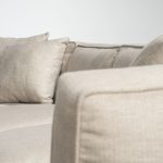 Denali IV 121" Beige Upholstered Wooden Frame Left Four Seater Sectional