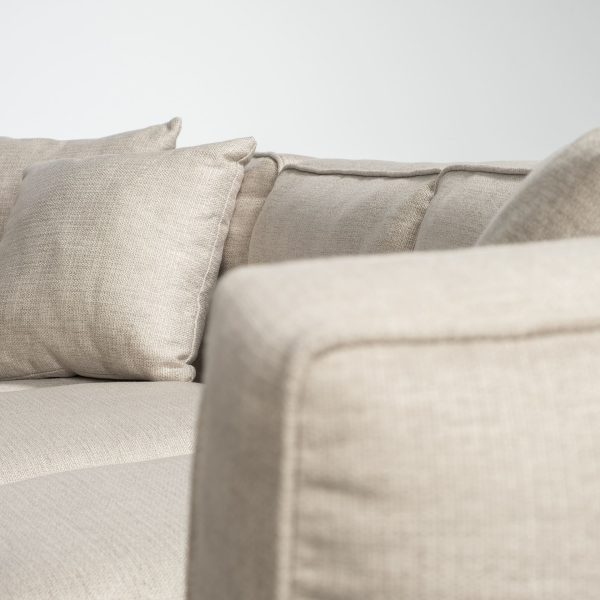 Denali IV 121 Beige Upholstered Wooden Frame Left Four Seater Sectional 8