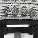 Denison II 56L x 15W Black Wood Base Woven-Leather Cushion Top Accent Bench