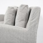 Denly II 92.5 X 38.25 X 34.5 Frost Gray Slipcover Three Seater Sofa