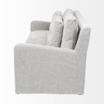 Denly II 92.5 X 38.25 X 34.5 Frost Gray Slipcover Three Seater Sofa