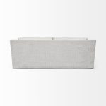 Denly II 92.5 X 38.25 X 34.5 Frost Gray Slipcover Three Seater Sofa