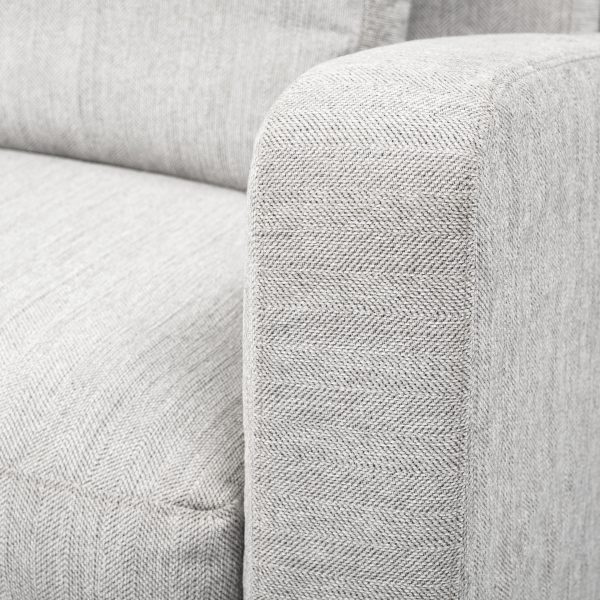 Denly II 92.5 X 38.25 X 34.5 Frost Gray Slipcover Three Seater Sofa 8
