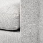 Denly II 92.5 X 38.25 X 34.5 Frost Gray Slipcover Three Seater Sofa