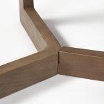 Denver 91.5x38 Rectangular Brown Solid Wood Top & Base Dining Table