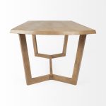 Denver 91.5x38 Rectangular Brown Solid Wood Top & Base Dining Table