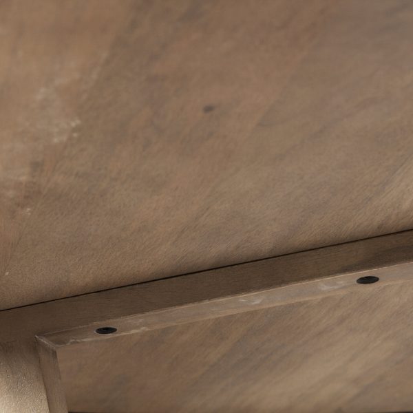 Denver 91.5x38 Rectangular Brown Solid Wood Top Base Dining Table 7