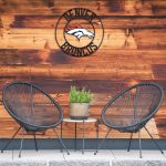 Denver Broncos 24 inch Wrought Iron Wall Art