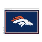Denver Broncos 3x4 Spirit Area Rug NFL Officially Licensed
