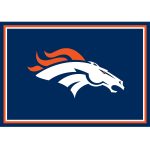 Denver Broncos 3x4 Spirit Area Rug NFL Officially Licensed