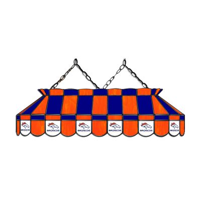 Denver Broncos 40 Inch Stained Glass Billiard Lamp
