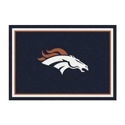 Denver Broncos 8x11 Officially Licensed NFL Spirit Area Rug