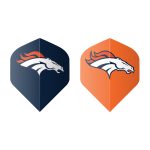 Denver Broncos Bristle Dartboard Cabinet Set
