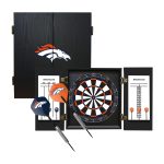 Denver Broncos Bristle Dartboard Cabinet Set