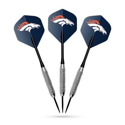 Denver Broncos Bristle Dartboard Cabinet Set