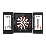 Denver Broncos Bristle Dartboard Cabinet Set