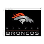 Denver Broncos Chrome 8x11 Area Rug Officially Licensed NFL