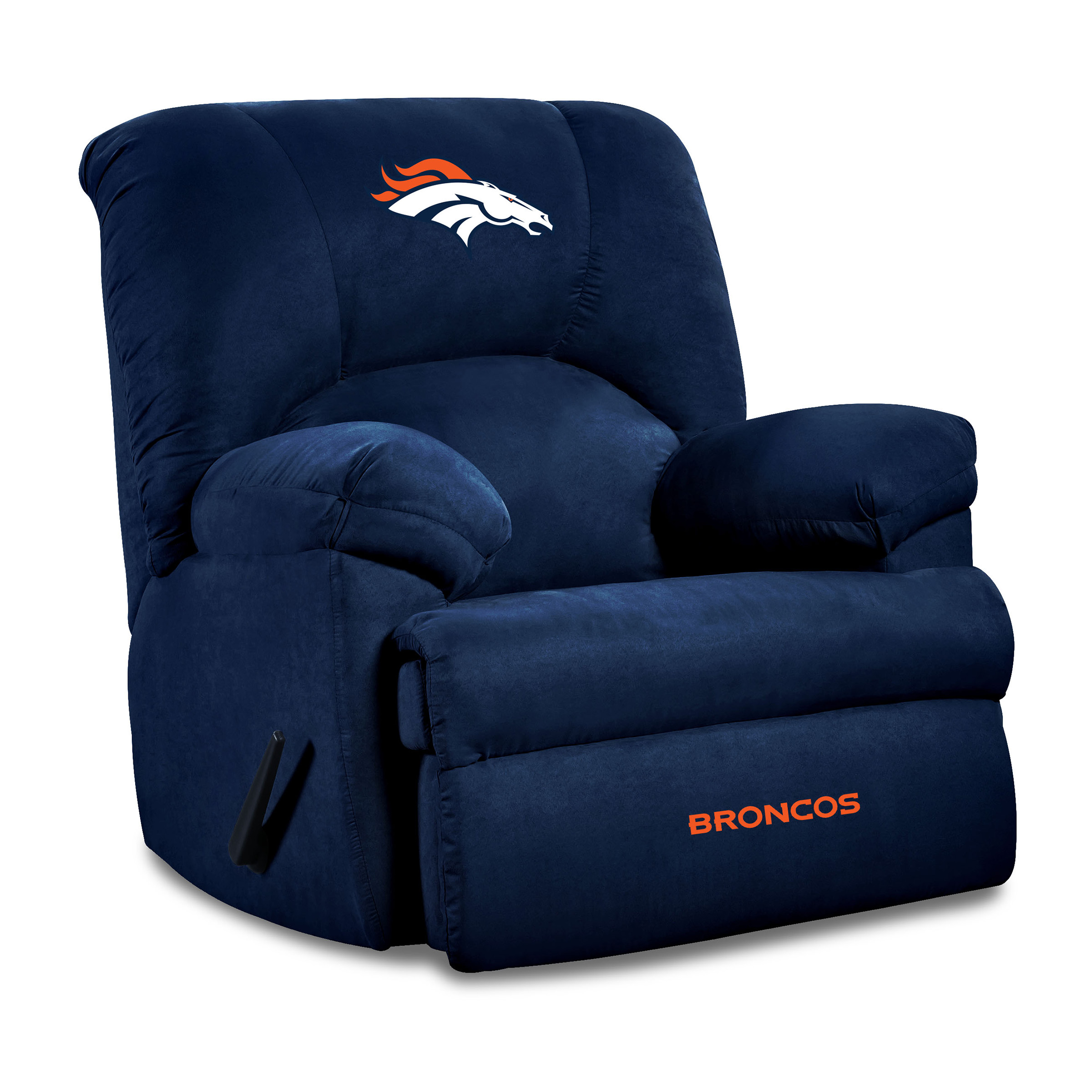 Denver Broncos Embroidered Microfiber Rocker Recliner Navy 4 Denver Broncos Embroidered Microfiber Rocker Recliner Navy - Image 4