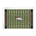 Denver Broncos Homefield 4x6 Football Field Area Rug