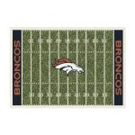 Denver Broncos Homefield 4x6 Football Field Area Rug