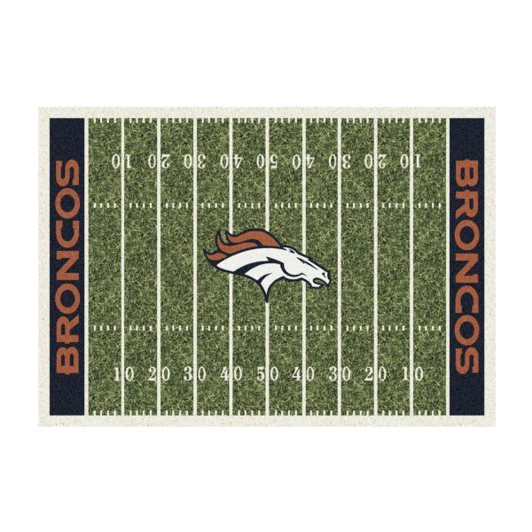 Denver Broncos Homefield 4x6 Football Field Area Rug 2