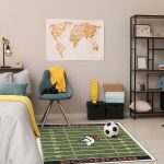 Denver Broncos Homefield 4x6 Football Field Area Rug