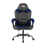 Denver Broncos Oversized Gaming Office Chair with Storage Pouch
