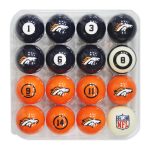 Denver Broncos Regulation Billiard Ball Set