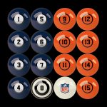 Denver Broncos Regulation Billiard Ball Set