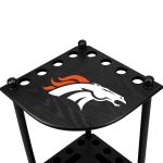 Denver Broncos Solid Wood Corner Cue Rack