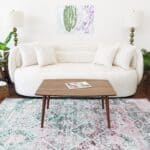 Mid-Century Modern Brown Solid Wood Center Table