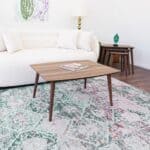 Mid-Century Modern Brown Solid Wood Center Table