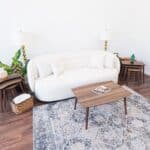 Mid-Century Modern Brown Solid Wood Center Table