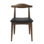 Black Leather Mid-Century Modern Dining Chairs (Set of 2) 7 Black Leather Mid-Century Modern Dining Chairs (Set of 2)