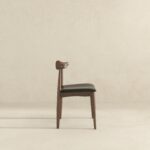 Black Leather Mid-Century Modern Dining Chairs (Set of 2) 10 Black Leather Mid-Century Modern Dining Chairs (Set of 2)