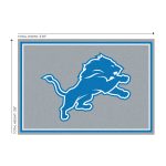 Detroit Lions 3x4 Officially Licensed NFL Spirit Area Rug