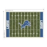 Detroit Lions 6x8 Football Field Area Rug Officially Licensed