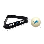 Detroit Lions Billiards Triangle and Cue Ball Set