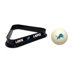 Detroit Lions Billiards Triangle and Cue Ball Set