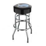 Detroit Lions Chrome Logo American Crafted Bar Stool