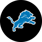 Detroit Lions Chrome Logo American Crafted Bar Stool