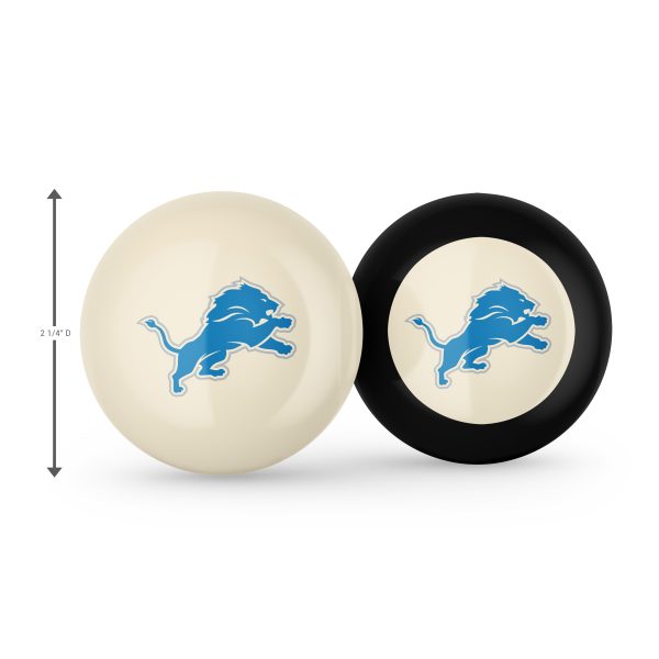 Detroit Lions Grade A Polyester Logo Billiard Balls 1