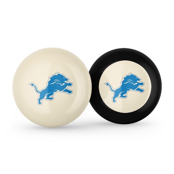 Detroit Lions Grade A Polyester Logo Billiard Balls