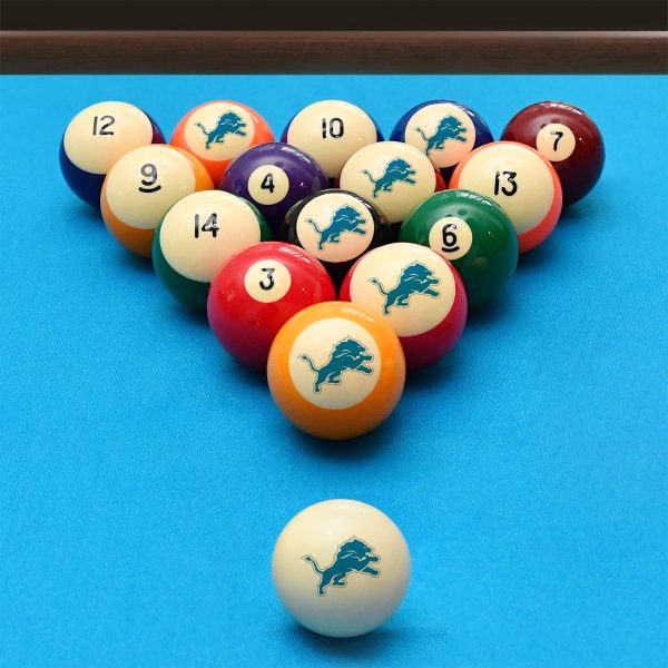 Detroit Lions Grade A Polyester Retro Billiard Ball Set 1