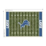 Detroit Lions Homefield 4x6 Football Field Area Rug