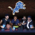 Detroit Lions Lighted Recycled Metal Logo Sign