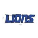 Detroit Lions Lighted Recycled Metal Wordmark NFL Sign