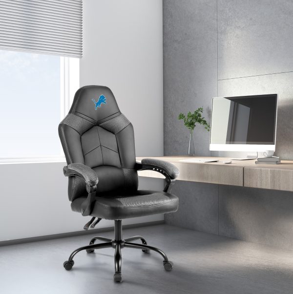 Detroit Lions Oversized Embroidered Gaming Office Chair 1