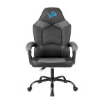 Detroit Lions Oversized Embroidered Gaming Office Chair